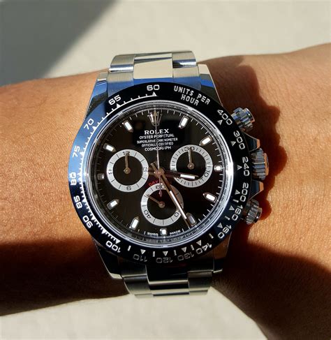 black and white rolex